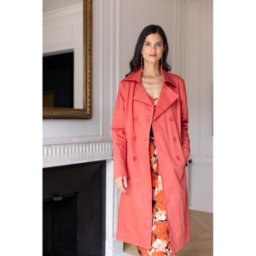3S. x Réédition Trench long en coton Farah Réédition terracotta 38 female