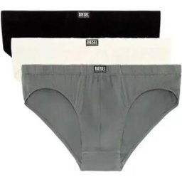 Diesel Underwear Lot de 3 slips coton noir - blanc - gris M male