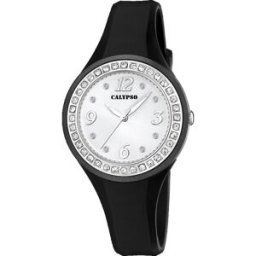 Calypso Montre Femme Bracelet Résine Noir 3 AIGUILLES K5567-F female