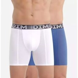 Lot de 2 boxers longs - 3D FLEX AIR X2 Dim Homme en coton T2 male