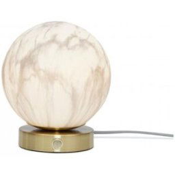 It s About Romi Lampe à Poser avec Abat- Jour en Verre Imitation Marbre CARRARA unisex