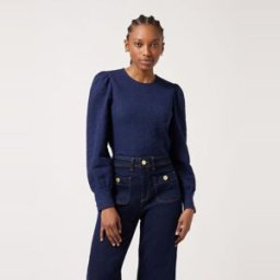 Naf Naf Top fleuri manches bouffantes M female