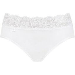 Lot de 4 culottes hautes - Blanc sloggi Romance Maxi 4SP/FR WHITE en coton 56 unisex