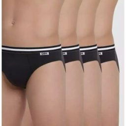 Dim Homme Pack 4 slips Eco Noir en coton T6 unisex