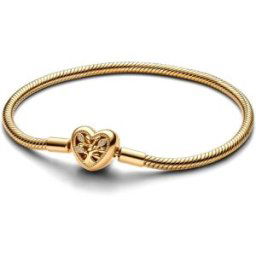 Pandora Bracelet Maille Serpent Fermoir C?ur Arbre de Vie 19 cm female
