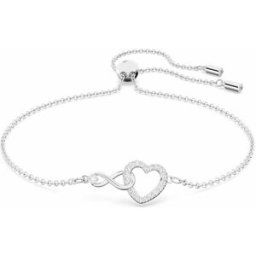 BRACELET Swarovski 5524421 - Bracelet métal argenté infini coeur cristaux sertis M female