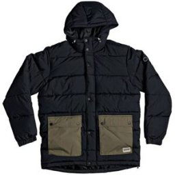 Dc Shoes Doudoune bicolore noir / kaki en nylon XS male