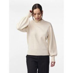YAS Pull en maille gris Bree M female