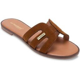 Les Tropéziennes par M.Belarbi Mules plate en cuir HAMIGA cognac 40 female