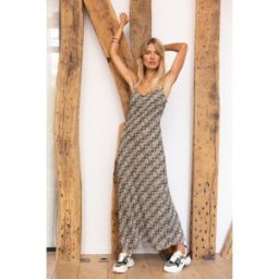 3S. x Réédition Robe longue Noa gris 40 female