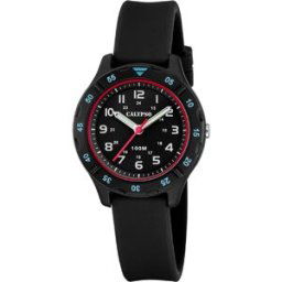 Montre garçon Calypso Junior Collection - K5847-4 Bracelet Silicone Noir unisex
