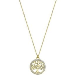 Collier Lotus Silver TREE OF LIFE LP1746-1-2 - Collier Pendentif Ajouré Arbre de vie Lotus Silver female