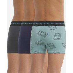 Dim Boxer x3 - multicolore en coton bleu nuit/gris foncé 8 ans unisex
