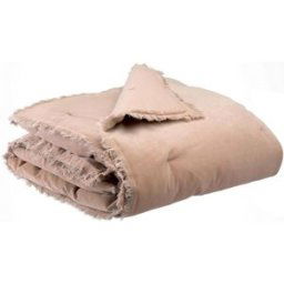 Maison Vivaraise Edredon uni Fara Taupe 85 x 200 85 x 200 cm unisex