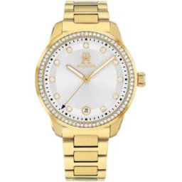 Tommy Hilfiger Montres Montre Femme Tommy Hilfiger TH85 Crystals - 1782758 Bracelet Acier Doré female