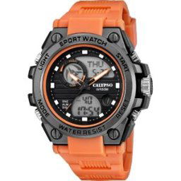 Montre Homme Calypso Street Style - K5854-2 Bracelet Silicone Orange male