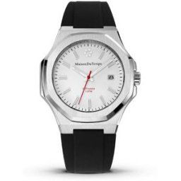 Montre Homme Maison Du Temps MTGamma Blanc Silicone Noir male