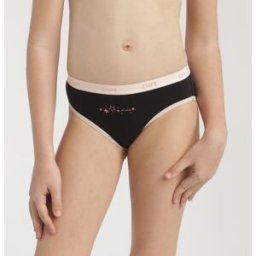 Lot de 3 culottes - Noir / Blanc / Pêche Dim en coton 8 ans unisex