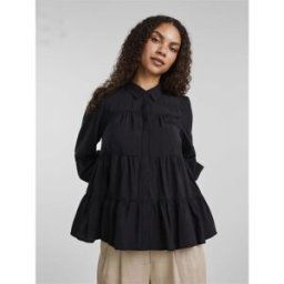 YAS Chemise manches longues noir en viscose Bella M female