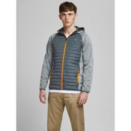 jack & jones Veste hybride Courte Capuche Manches longues Gris Kai XL male