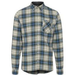 Blend Chemise Bleue en coton motif carreaux M male