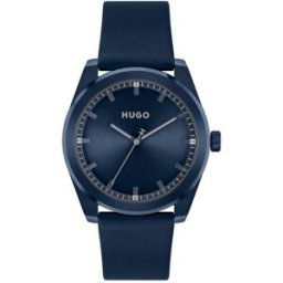 Montre Homme Hugo #Bright - 1530352 Bracelet Cuir Bleu male