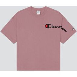 Champion T-Shirt col rond - Rose en coton M female