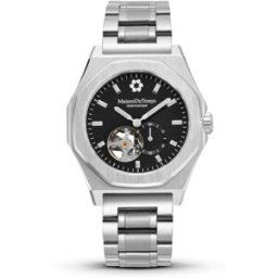 Montre Homme Maison Du Temps MTDelta Coeur Ouvert Noir Acier male