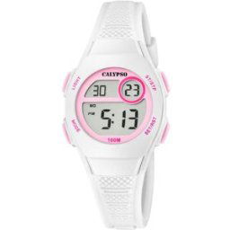 Montre Femme Calypso Junior Collection - K5831-1 Bracelet Silicone Blanc female
