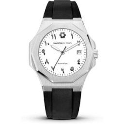 Montre Homme Maison Du Temps MTZeta Arabic Blanc Silicone Noir male