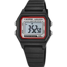 Calypso Montre Garçon Bracelet Résine Noir K5805-4 unisex