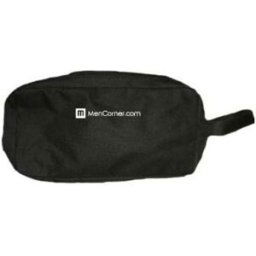 Mencorner.Com TROUSSE DE VOYAGE 2 Compartiments -Zippés-Mencorner noir en toile unisex