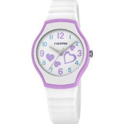 Calypso Montre Fille Bracelet Résine Blanc 3 AIGUILLES K5806-1 unisex