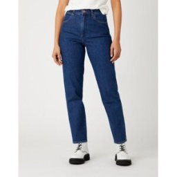 Wrangler Jean Femme Mom bleu fort en coton 26 female