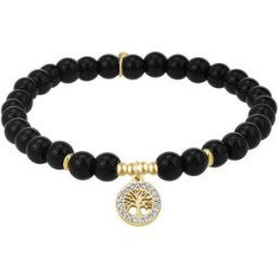 So Charm Bijoux Bracelet Femme So Charm - B4180-NOIR-DORE - Bracelet Arbre De Vie female