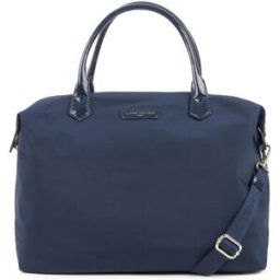 Lancaster Maroquinerie Sac cabas main Zippé L Basic Verni bleu foncé en nylon female
