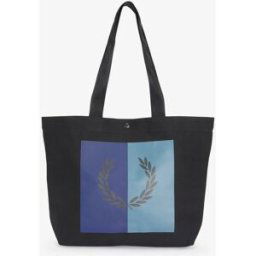 Fred Perry Sac cabas graphique - Noir en coton male