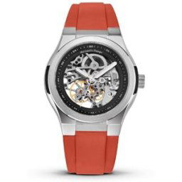 Montre Homme Maison Du Temps MTEpsilon Skeleton Silicone Rouge male