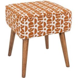 3S. x Home Tabouret d'appoint Chiara ambre et blanc unisex