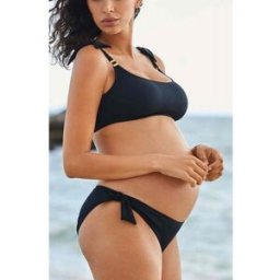 Cache Coeur Maillot Bikini de grossesse coques Noir Cache-C?ur Maillot de bain S unisex