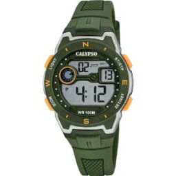 Montre Homme Calypso Digital Crush - K5853-2 Bracelet Silicone Kaki male