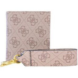 Guess Maroquinerie Porte-Cartes Bi-Color en Cuir beige male