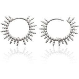 Boucles d'oreilles créoles soleil Argent Maison de la Bijouterie W6YZ500 female
