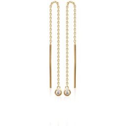 Boucles d'oreilles pendantes plaqué or oxyde de zirconium Maison de la Bijouterie Y53WYZ0 female
