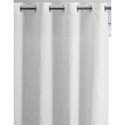 Maison Vivaraise Rideau en lin Stonewashed Zeff Blanc 140 x 280 cm unisex