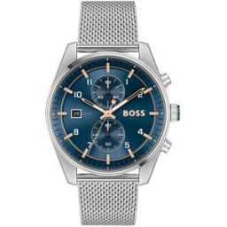 Montre Homme Boss Skytraveller - 1514149 Bracelet Acier Argent male