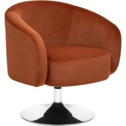 3S. x Home Fauteuil pivotant velours ambre EDITH unisex