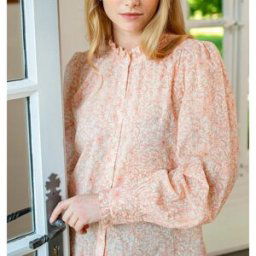 La Petite Etoile Blouse POPLIN pêche en coton T1 female