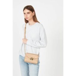 Lancaster Maroquinerie Sac trotteur Foulonné Milano en cuir beige foncé female