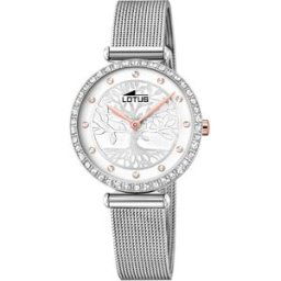 Montre Lotus L18709-1 - Bliss arbre de vie acier cadran argent motif arbre sertie Cristaux Swarovski et bracelet acier milanais Femme female
